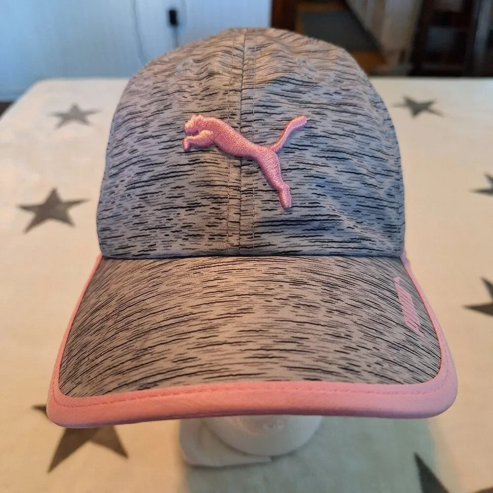 Puma Womens Evercat Taylor Running Cap Grey/Pink - Picture 1 of 9